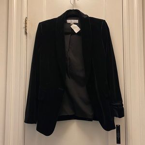 Tahari Black Velvet Blazer